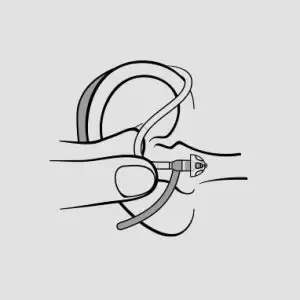 hearing aid insertion in the ear