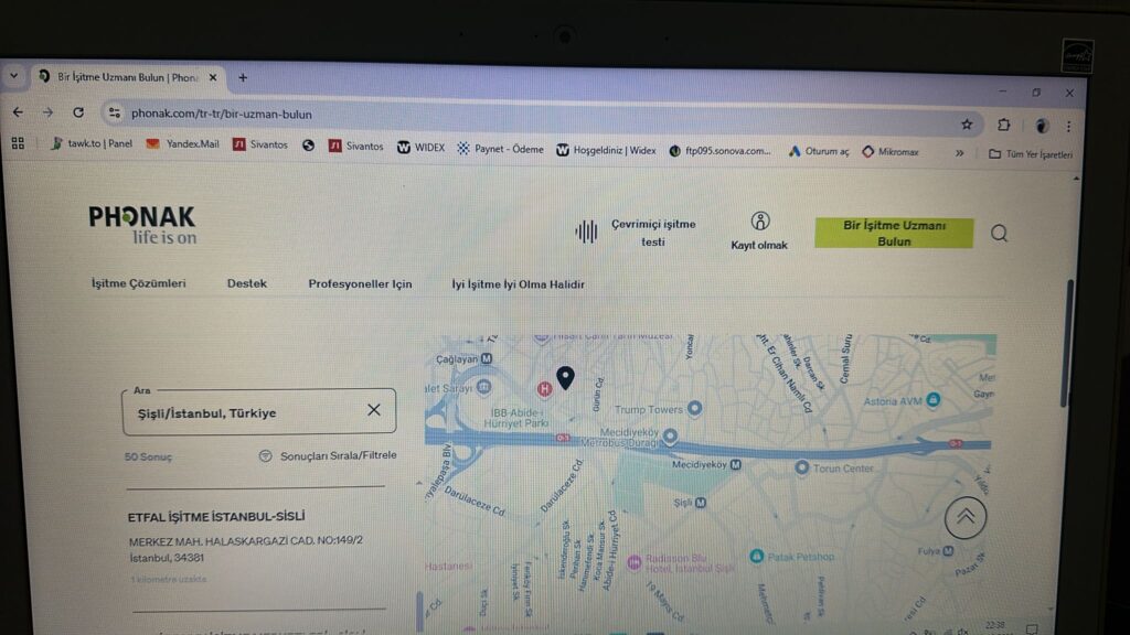 İstanbul Etfal işitme cihazları uygulama Merkezi